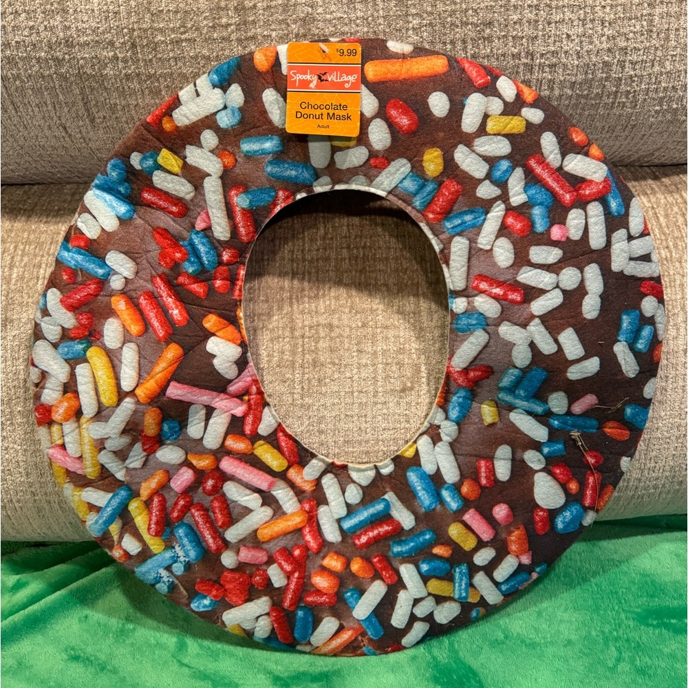 Chocolate donut mask